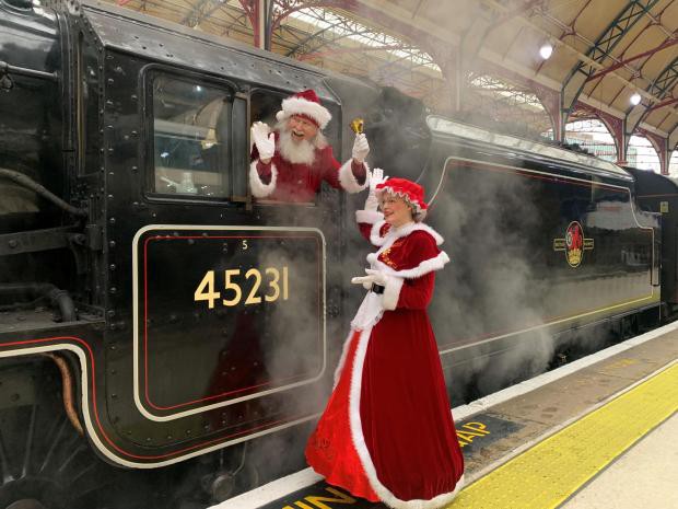 Families will be greeted by festive characters, such as Mrs Claus, as well as the man in the red suit himself, Santa