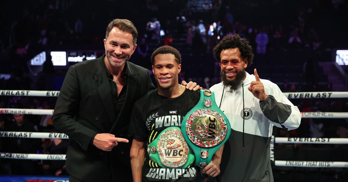 Eddie Hearn shuts down Devin Haney request for Joshua vs. Dubois tickets