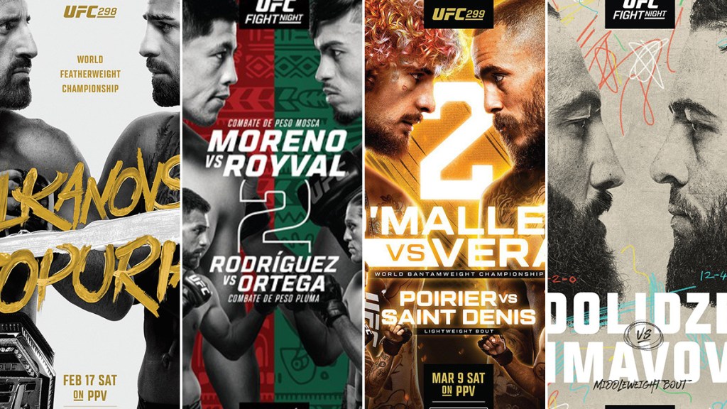 UFC event posters of 2024