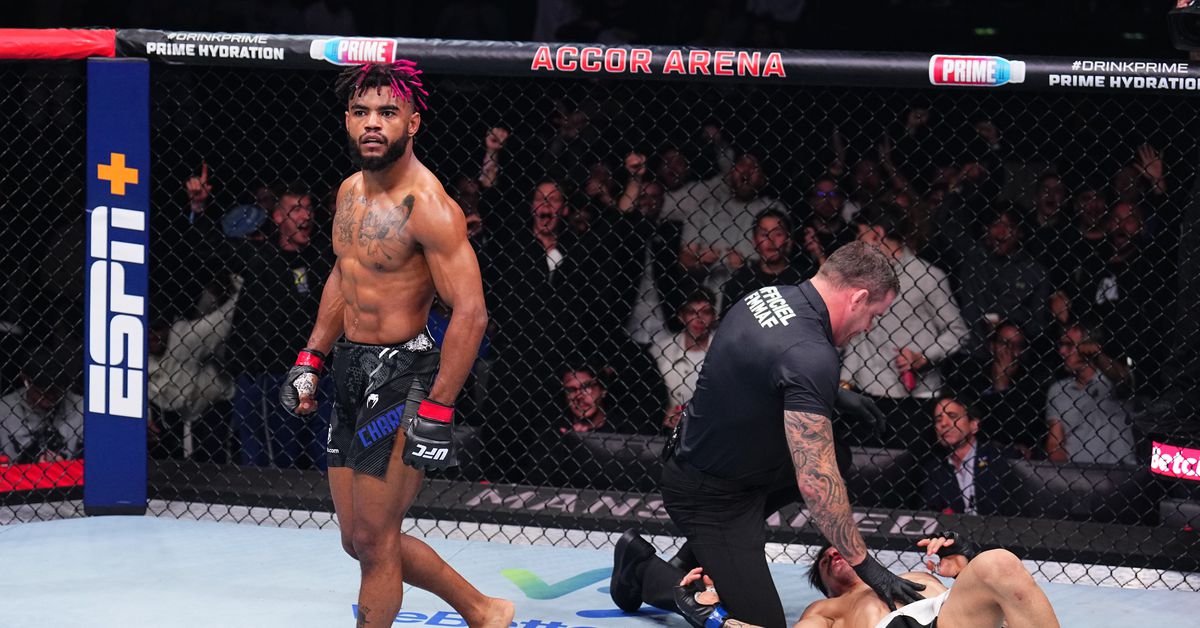 Watch Morgan Charriere floor Gabriel Miranda with brutal knockout at UFC Paris