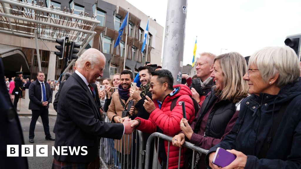 King speaks at Holyrood for Scottish Parliament's 25th anniversary