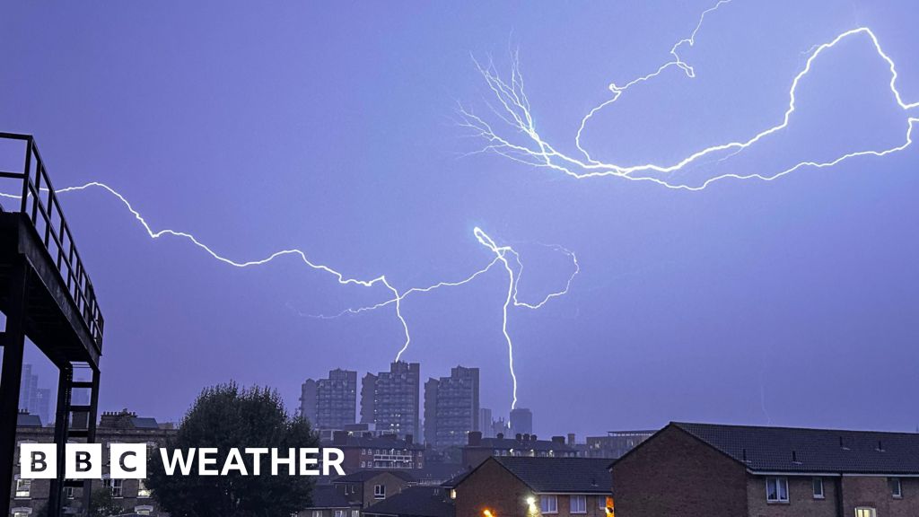 UK thunderstorm warnings: Heavy rain, lightning and hail mark end of warm spell