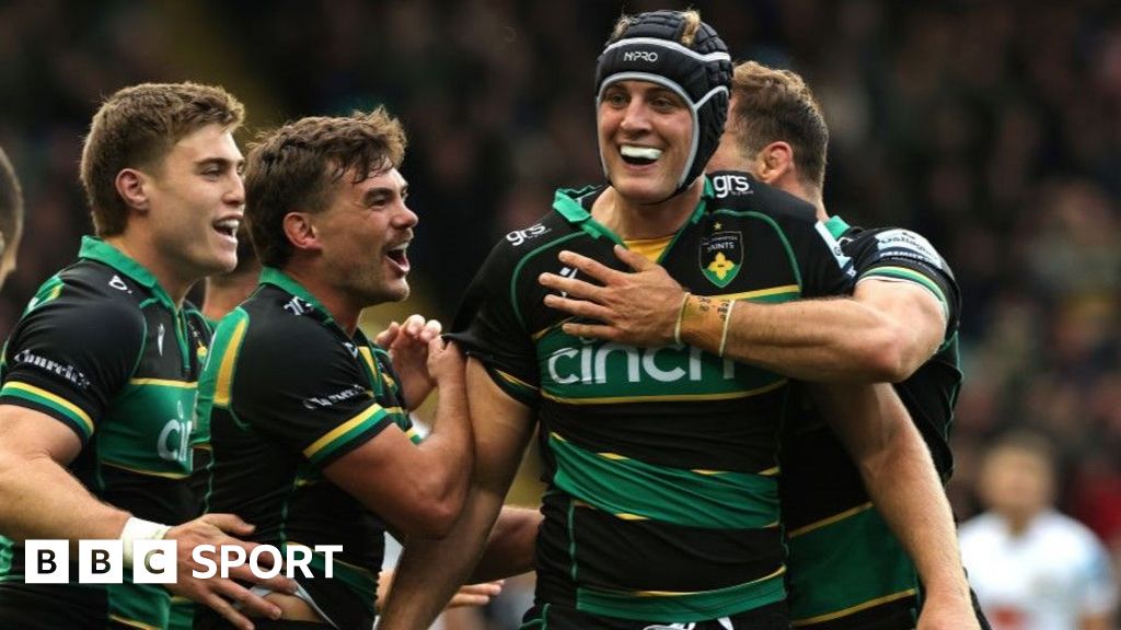 Premiership: Northampton 30-24 Exeter - Saints earn first win of season