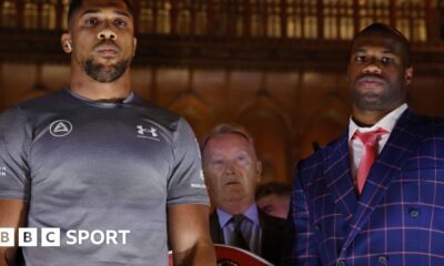 Anthony Joshua vs Daniel Dubois: Champion Dubois slams table in understated news conference