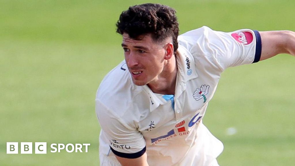 County Championship: Matthew Fisher took two of the three wickets to fall on the final day