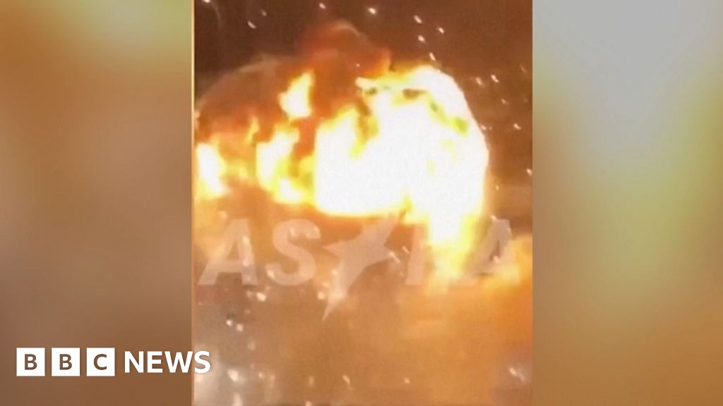 Huge explosion at Russian arms depot