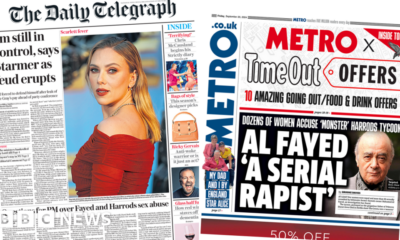 Starmer 'in control' and 'Al Fayed rape scandal'