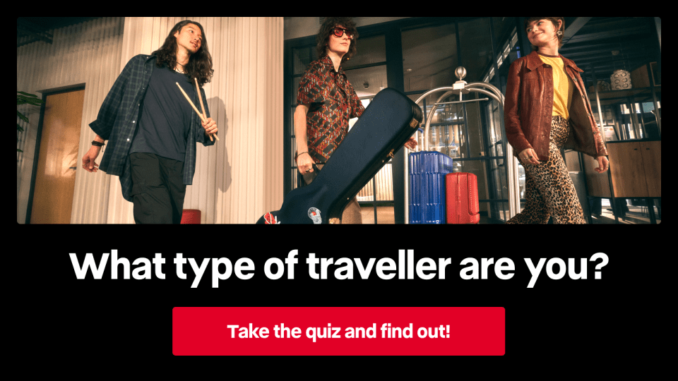 The quiz has been launched by ibis Hotels as part of its "Go get it" campaign