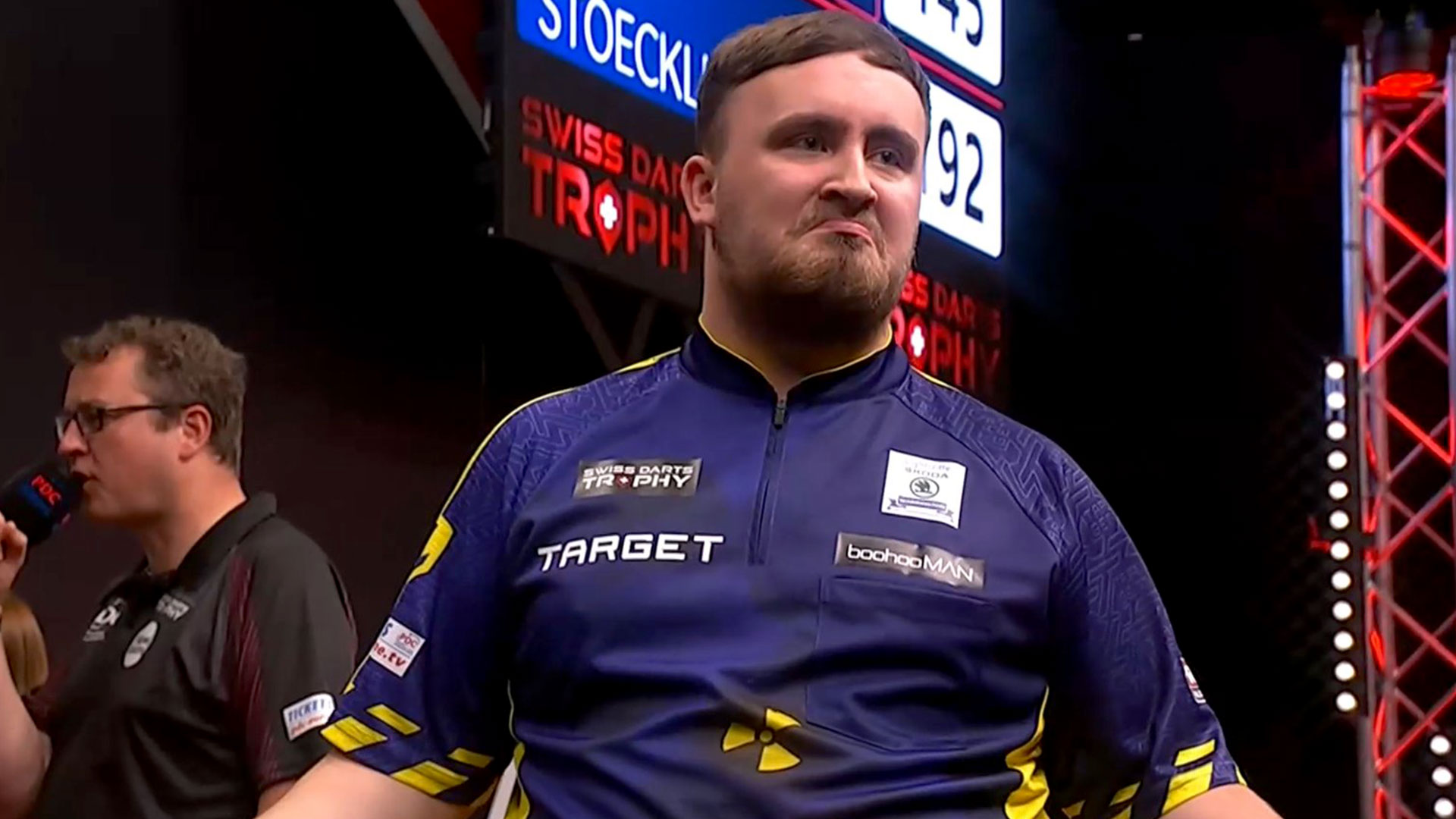 Watch Luke Littler react to baying crowd as his major change to his game pays off in Swiss Darts Trophy triumph