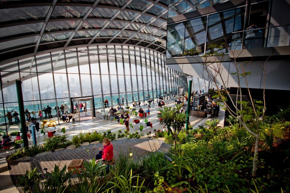 Sky Garden is 500ft above the City of London