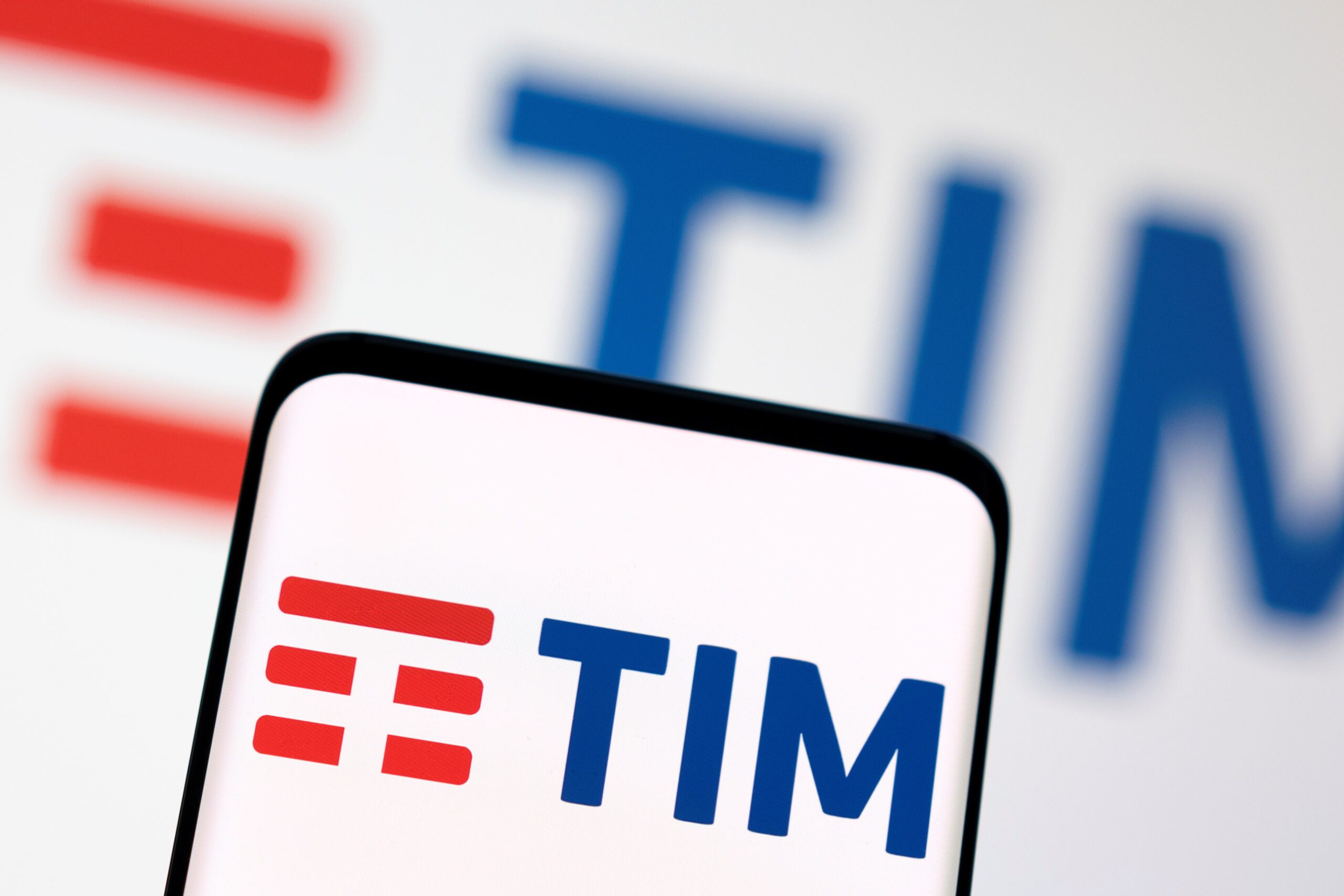 Telecom Italia (TIM) logo is seen displayed in this illustration taken, May 3, 2022. REUTERS/Dado Ruvic/Illustration/Files