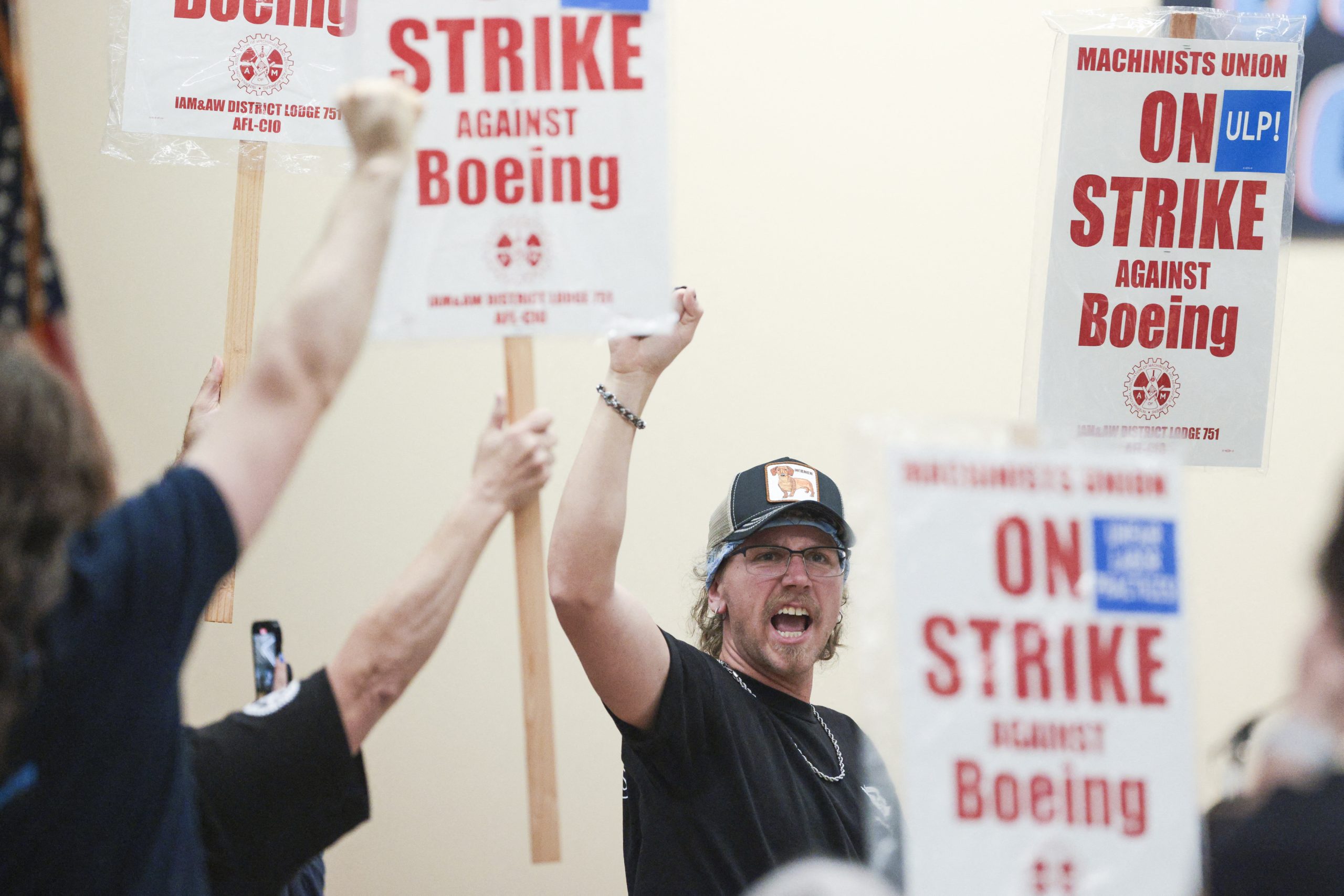 'We're fighting for the future': Boeing machinists on strike