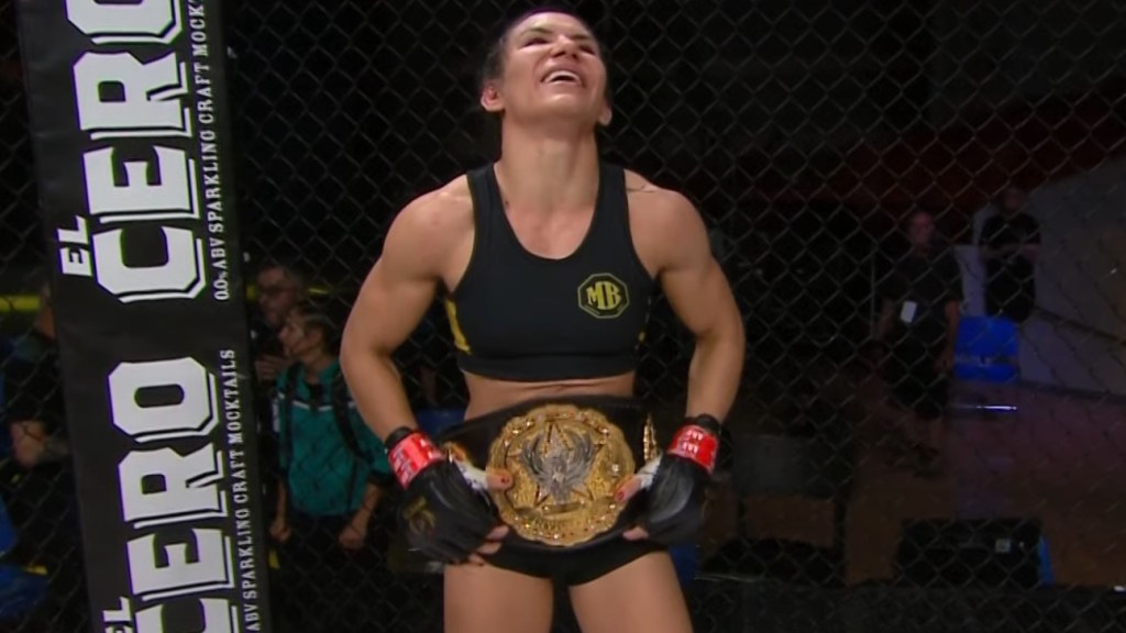 Elisandra Ferreira win vacant atomweight title