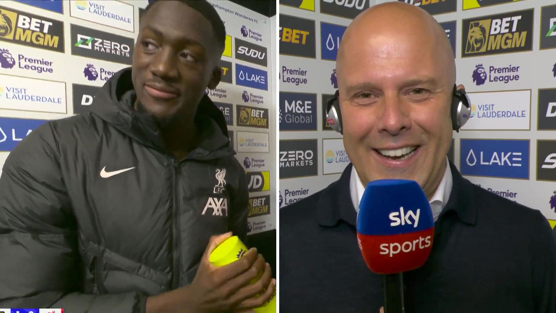 Watch Konate's stunned reaction that he wasn't Man of the Match... but his Liverpool boss AGREES with the decision