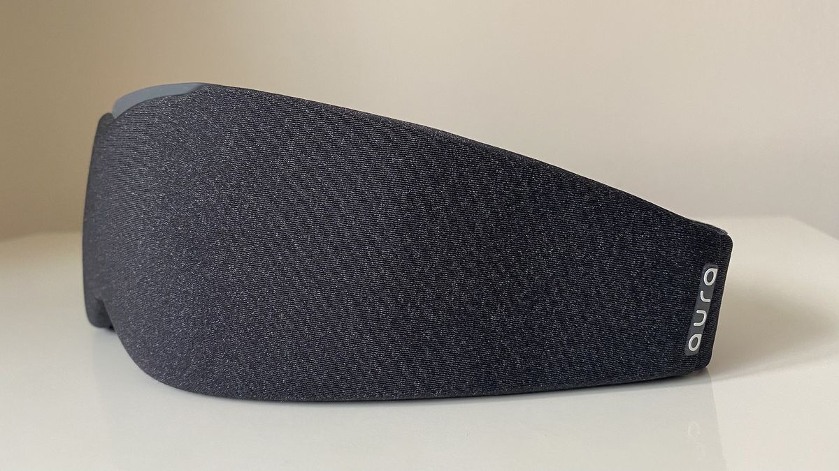 A side image of the Aura smart sleep mask