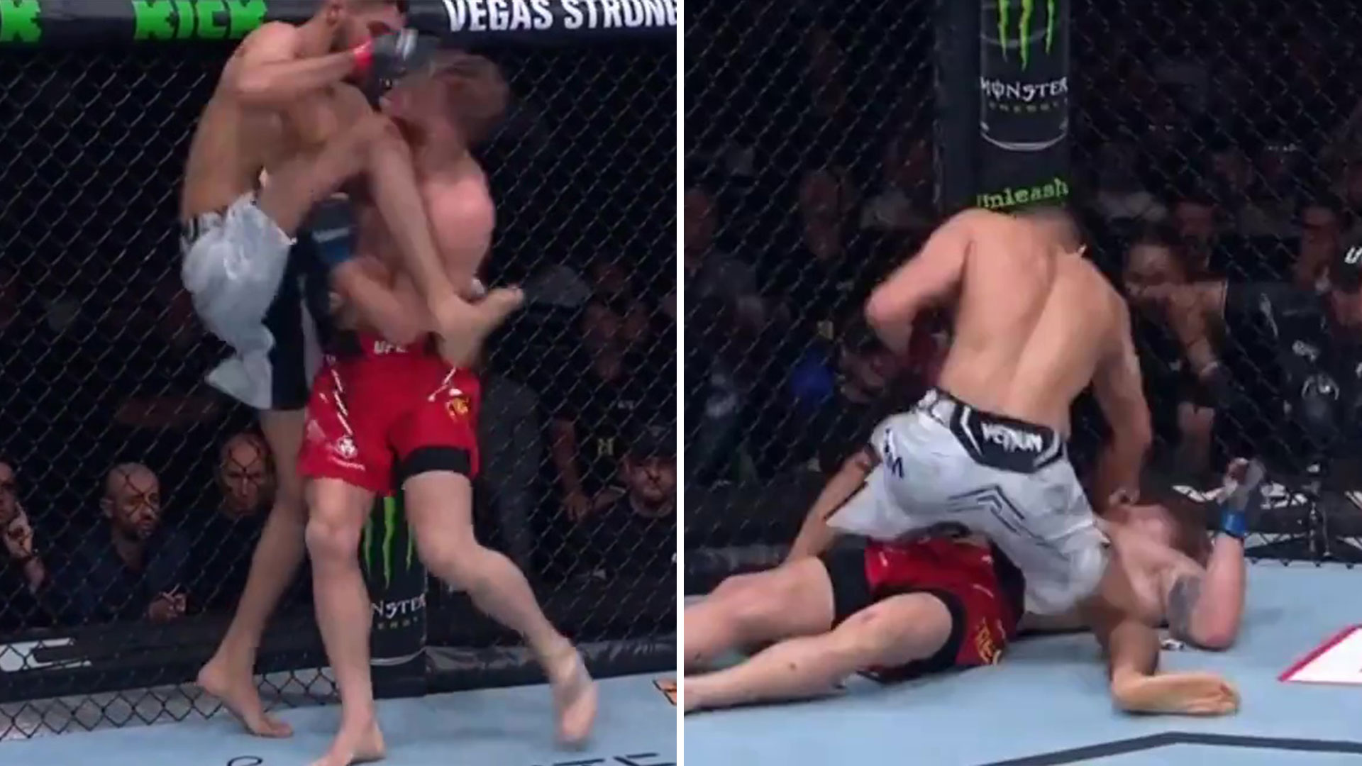 Watch UFC star deliver 'one of the most brutal knockouts ever' that left opponent laid spark out on the canvas