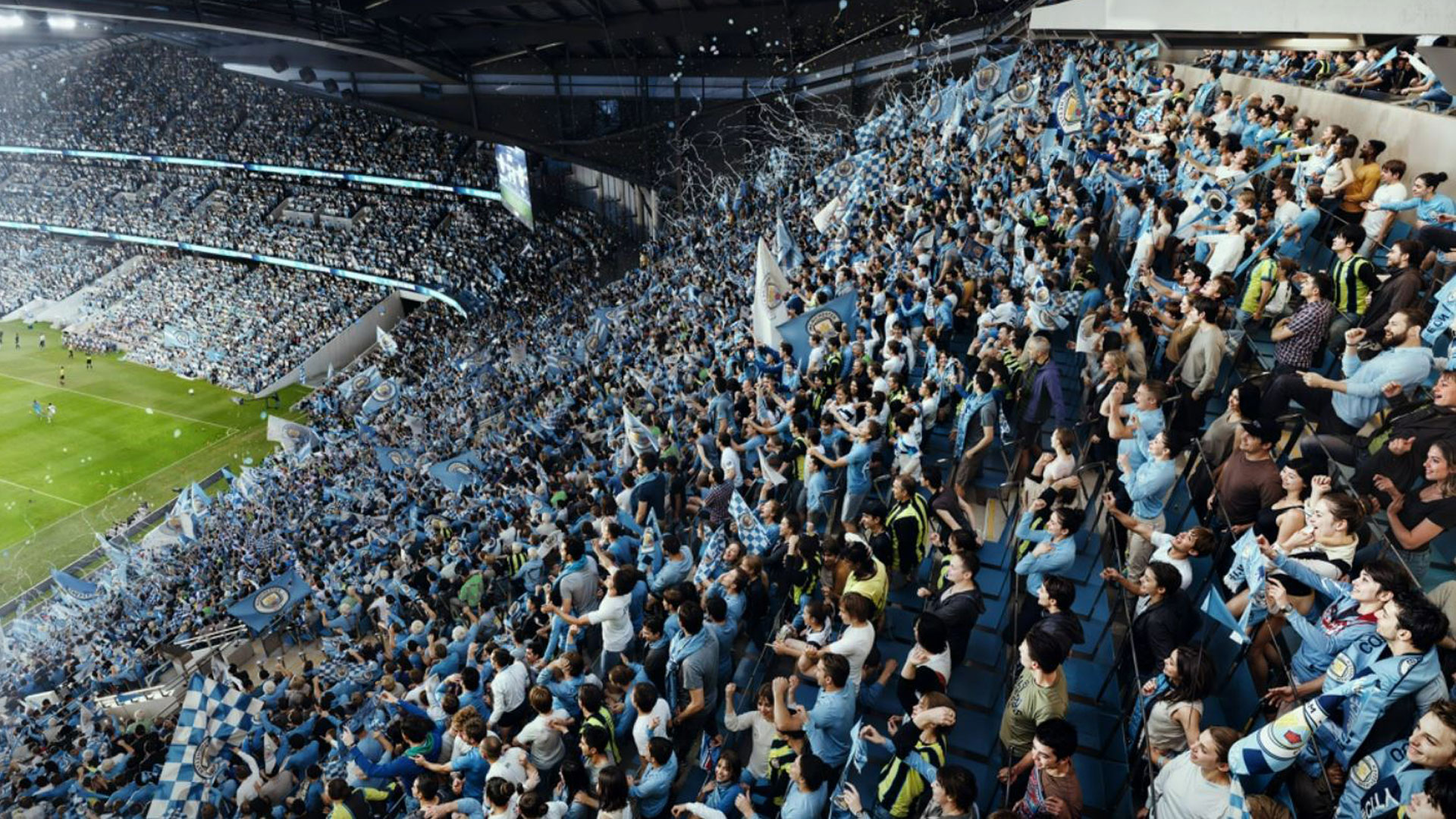 Eagle-eyed fans spot awkward error in new pictures of Man City's stunning plans to expand Etihad Stadium