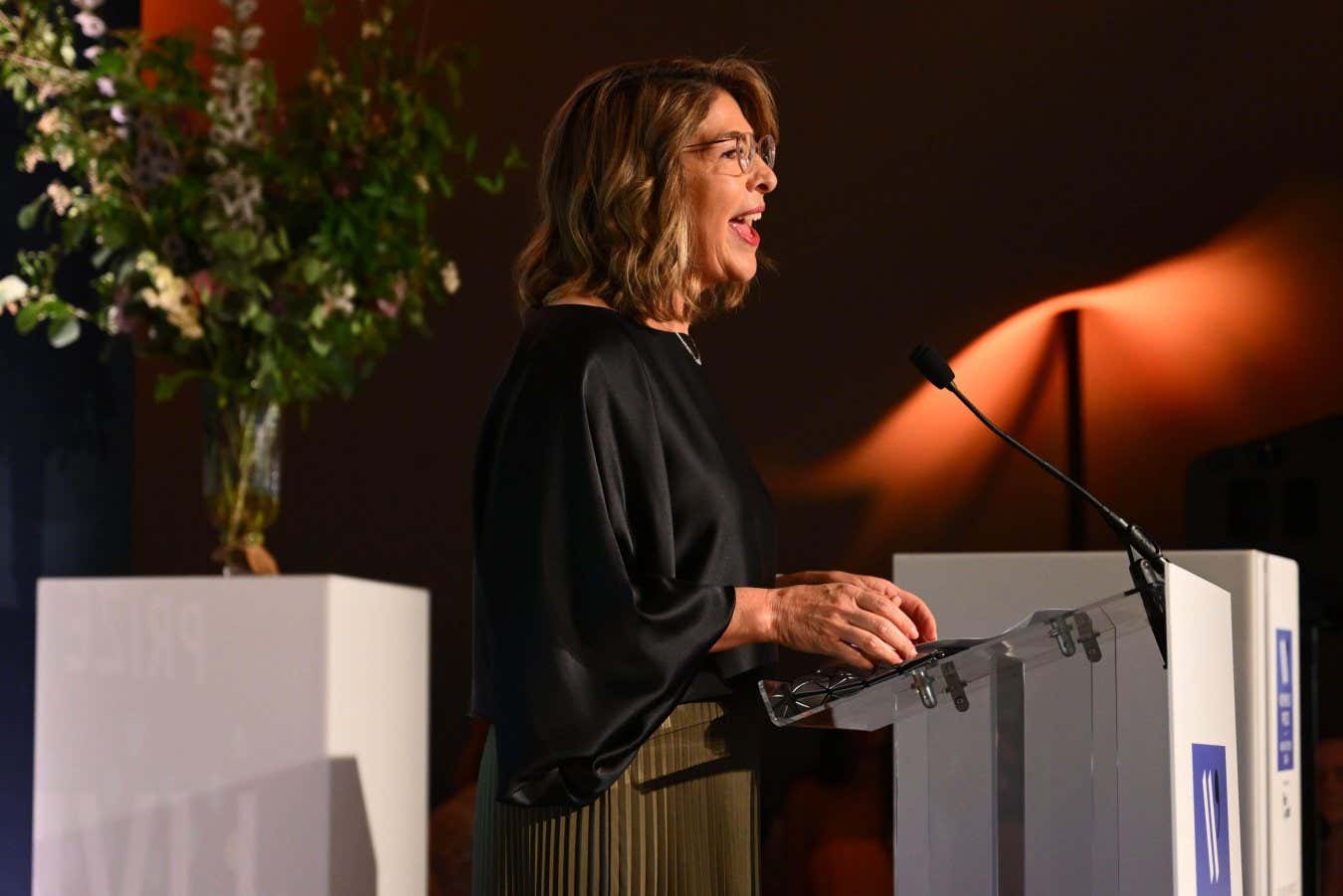 2XBXB3H EDITORIAL USE ONLY Naomi Klein, author of Doppelganger, is announced as the winner of the 2024 Women