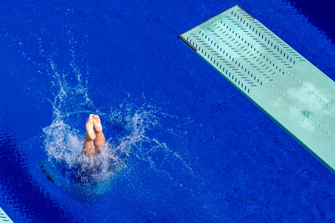 Splash of a springboard diver