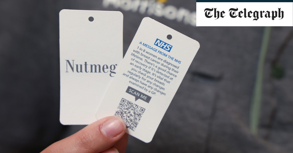 NHS to slip cancer warning labels into Morrisons’ pants and bras