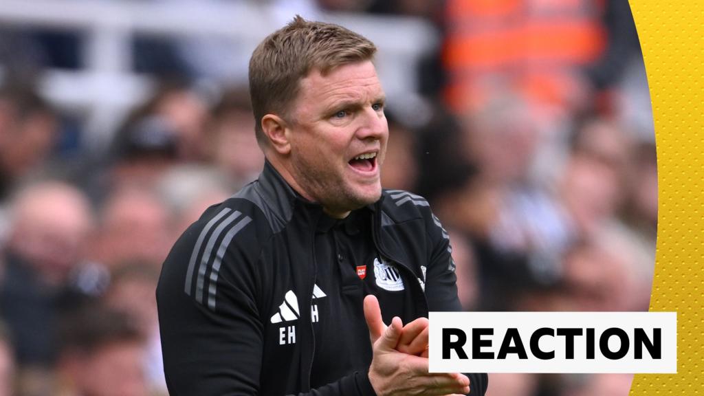 Newcastle Utd v Man City - Eddie Howe says his side were "brave"