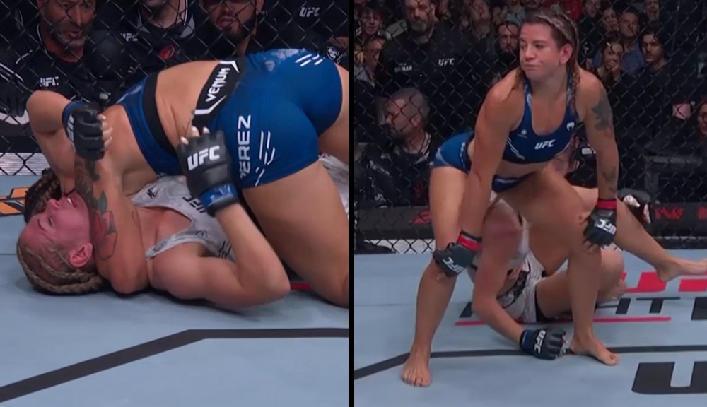 Ailin Perez taps Zheleznyakova, twerks in her face