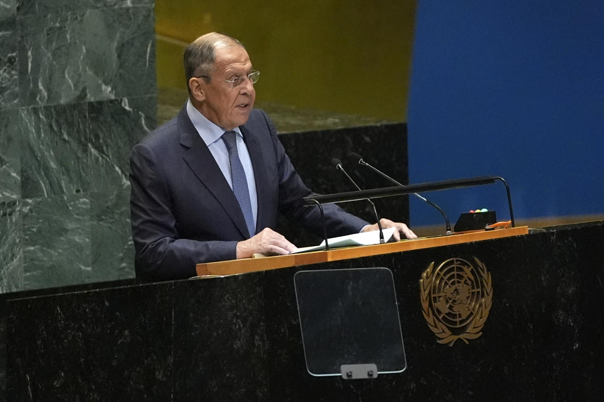 Russia invokes its nuclear capacity in a UN speech that's full of bile toward the West