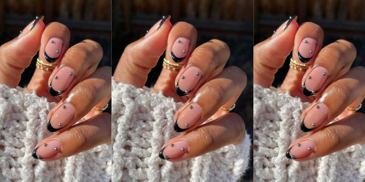 12 Edgy-Yet-Elegant Black French Tip Nails to Try