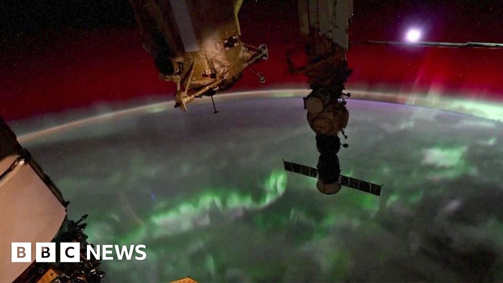 The Northern Lights seen from space