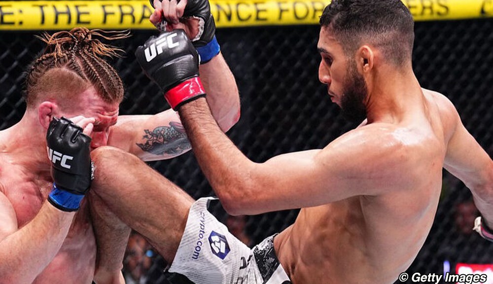 Fares Ziam reacts to first UFC knockout, apologizes for extra punches