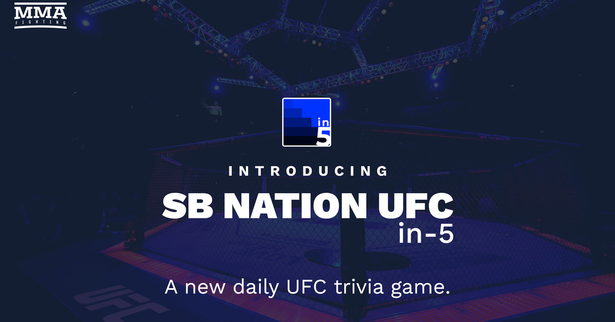 Test your UFC knowledge on Thursday with our new daily trivia game