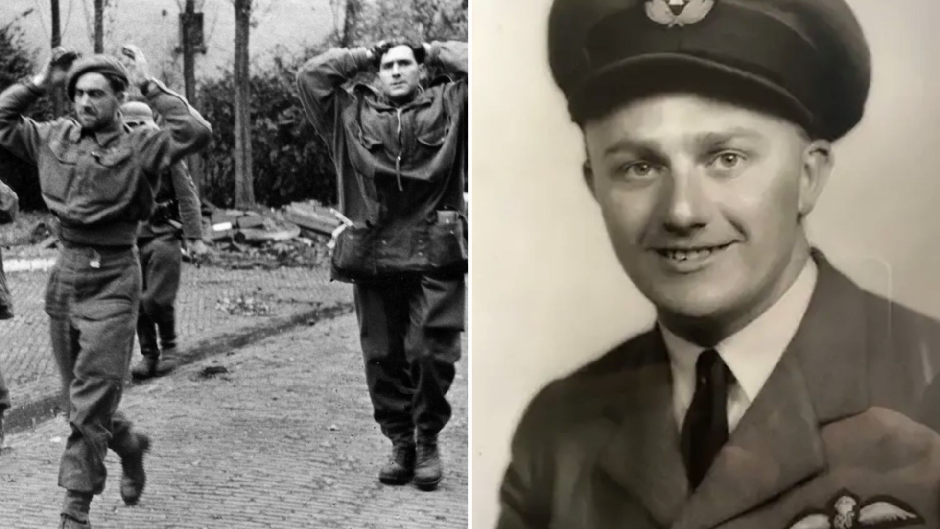 Hero WW2 pilot who died in a parachute failure saved dozens as heavy rain unearths crashed plane in 80-year-old mystery