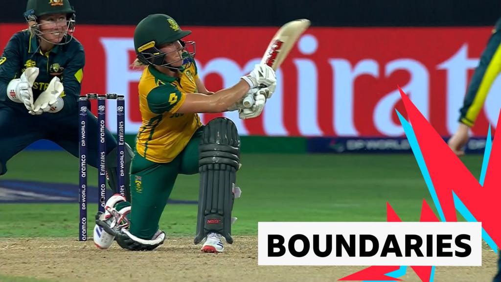 South Africa smash three boundaries in three balls to close on victory