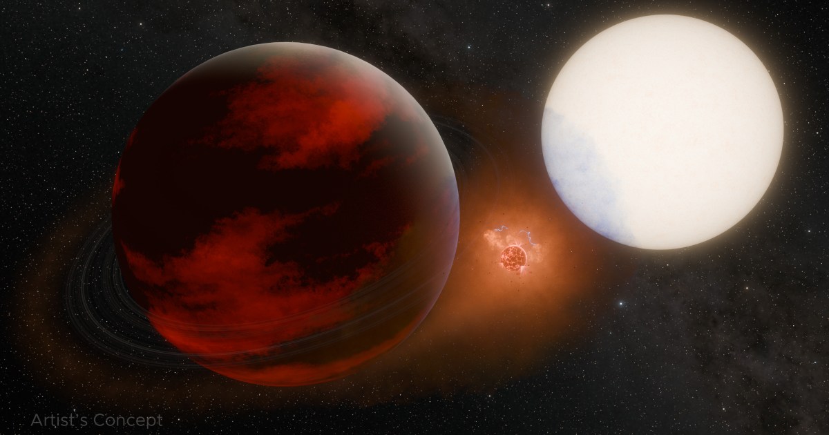 Evidence found of volcanic moon orbiting a distant exoplanet