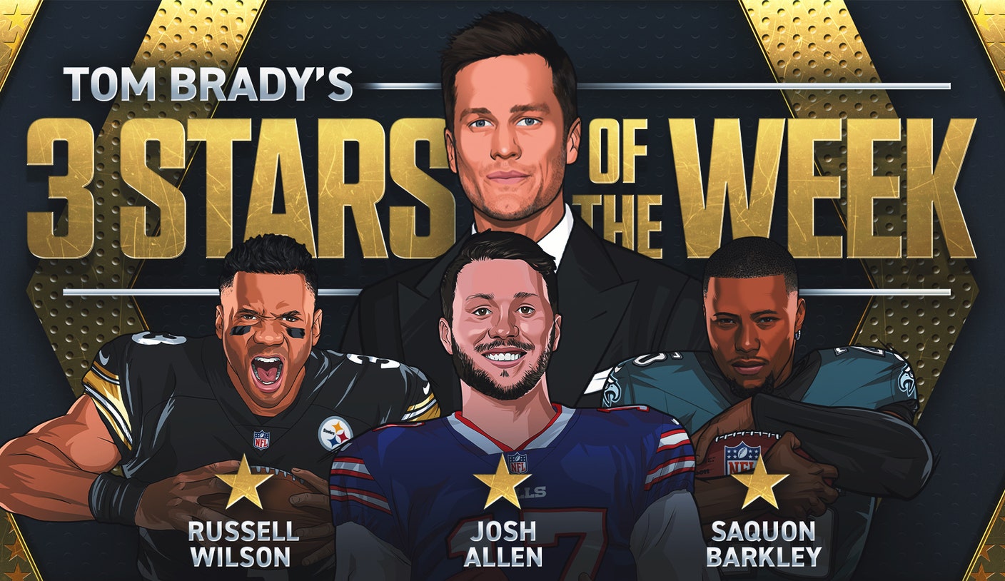 Tom Brady's 3 stars of Week 7, including Bills' Josh Allen