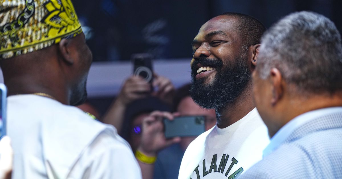 Jon Jones reacts to Francis Ngannou’s vicious knockout win at PFL Battle of the Giants