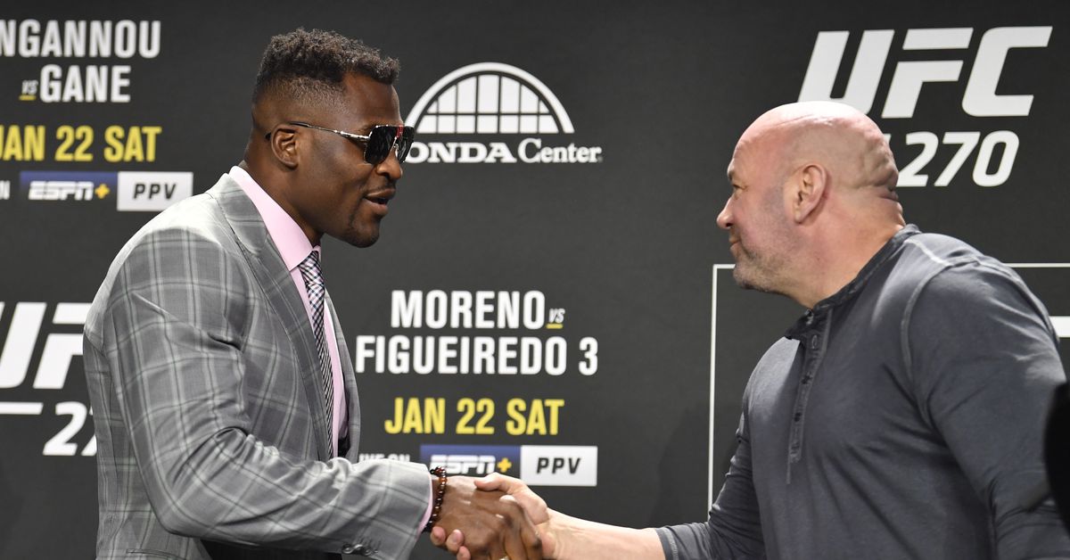 Dana White claims Francis Ngannou did not make more money boxing than he would have in UFC: ‘It’s all a myth’