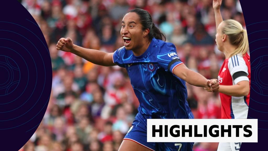 WSL highlights: Chelsea beat Arsenal to go top of table