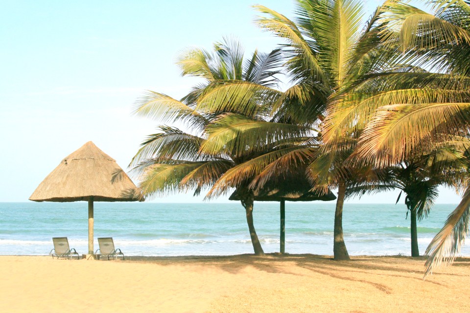 There are stunning beachfront hotels in The Gambia