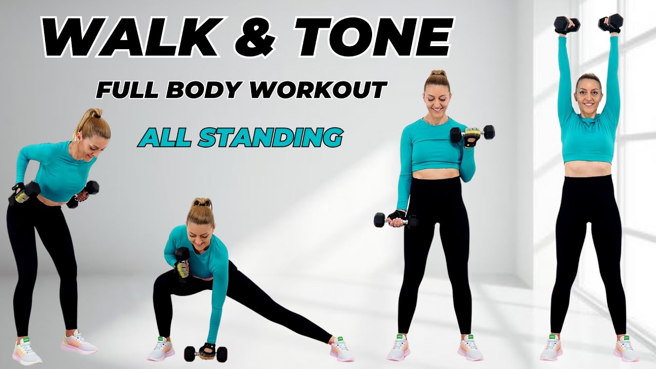 🔥35 Min WALK & TONE Dumbbell Workout🔥Burn Fat & Build Muscle🔥Full Body Compound Moves🔥