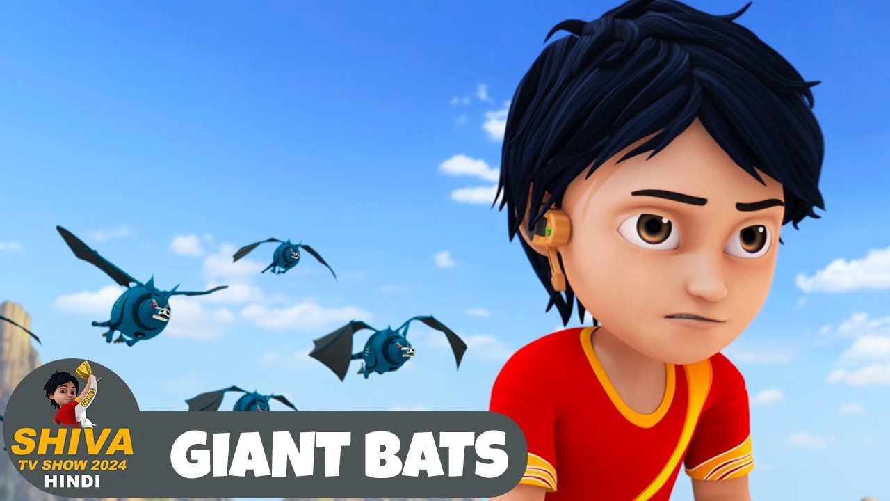 Giant Bats | शिवा | Full Episode 97 | Funny Action Cartoon | Shiva TV Show 2024 Hindi