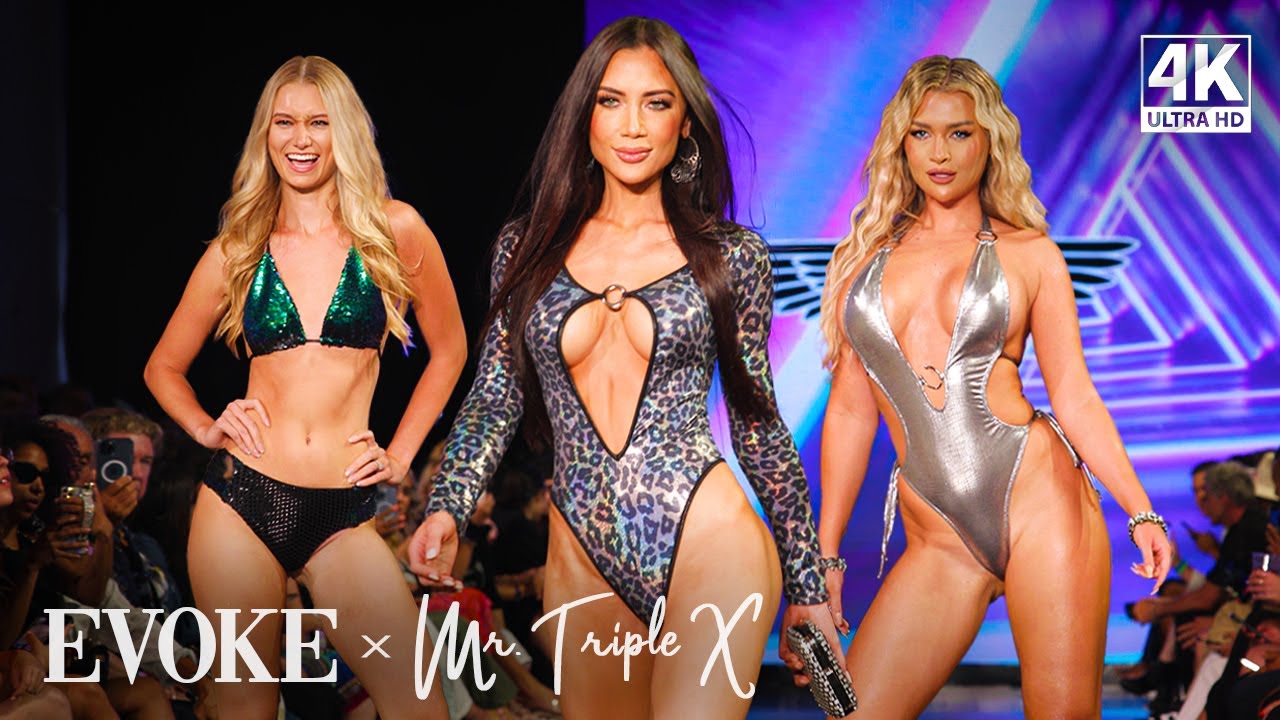 Mister Triple X 2023 Swimwear in 4K, Miami Swim Week (Female Models Supercut) | EVOKE Runway