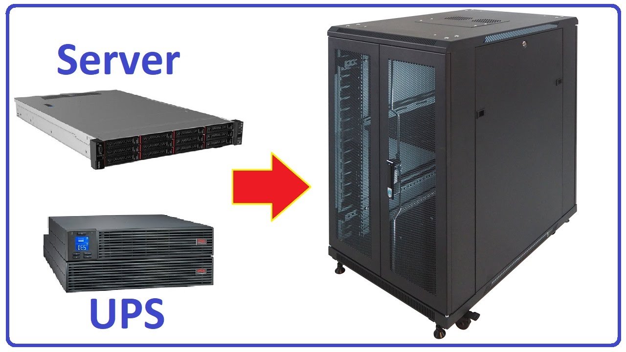 Install Server and APC UPS on Indorack | rack server