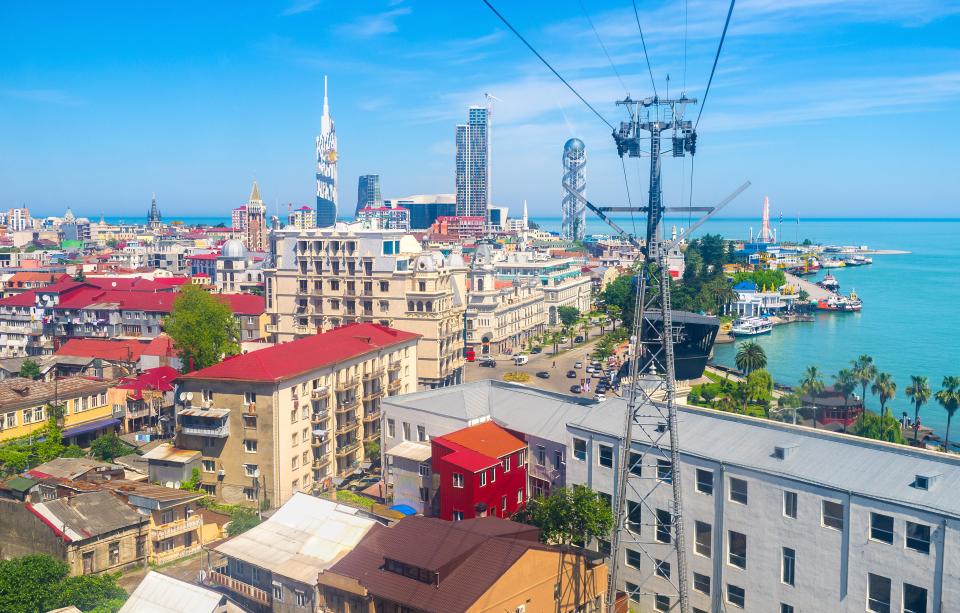 Batumi is a beautiful city by the sea known for its beaches and casinos