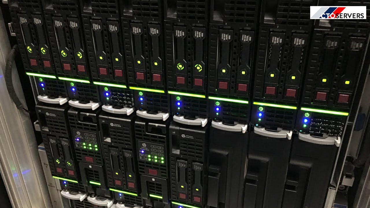 HPE BladeSystem c7000 installed at Datacentre ! BL460c gen8 Blades , CTOservers