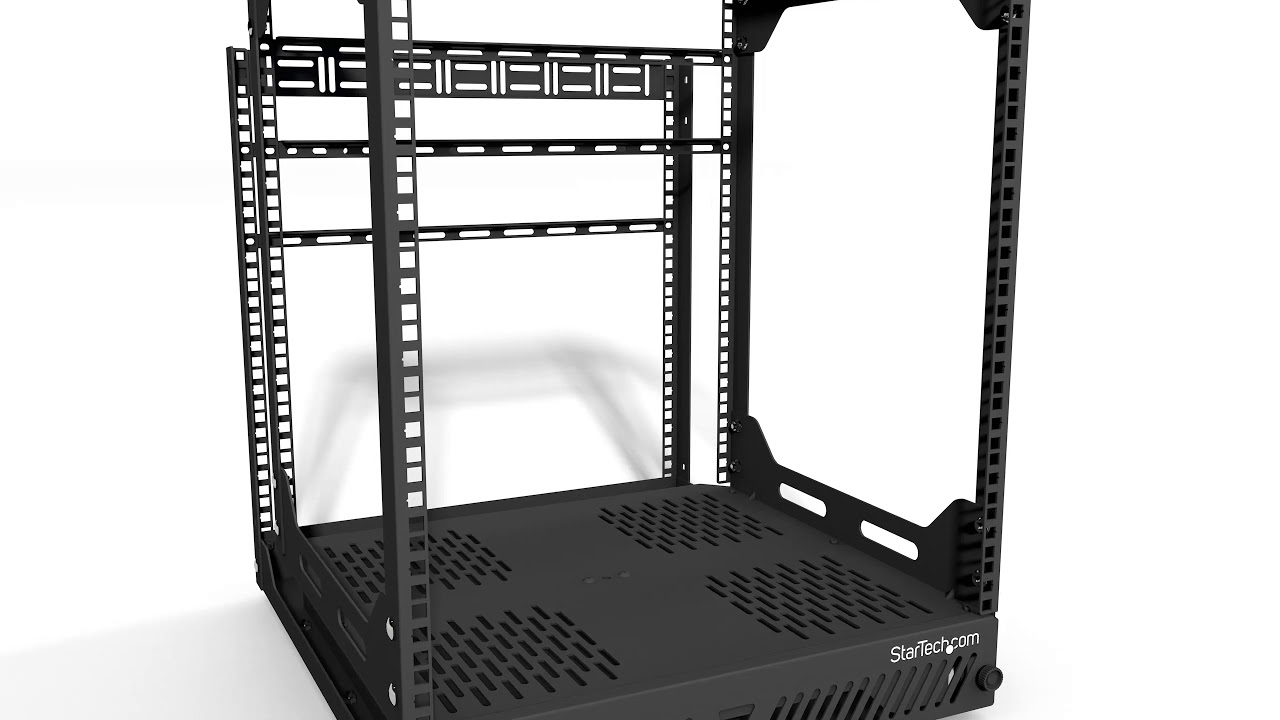 12U Slide-Out Server Rack - Rotating - 4-Post Rack - PORACK12U | StarTech.com