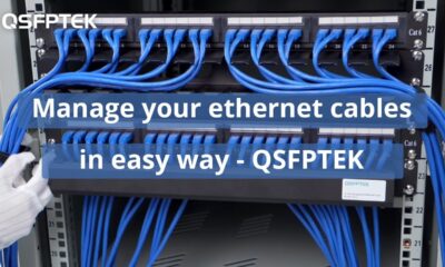 1U 19'' Horizontal Cable Managers for Ethernet Cabling | QSFPTEK