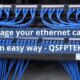 1U 19'' Horizontal Cable Managers for Ethernet Cabling | QSFPTEK