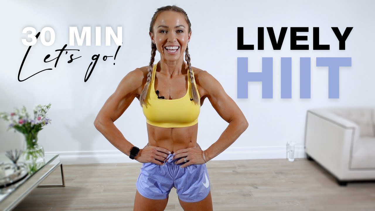 LIVELY HIIT WORKOUT | 30 Min Full Body - No Equipment at Home