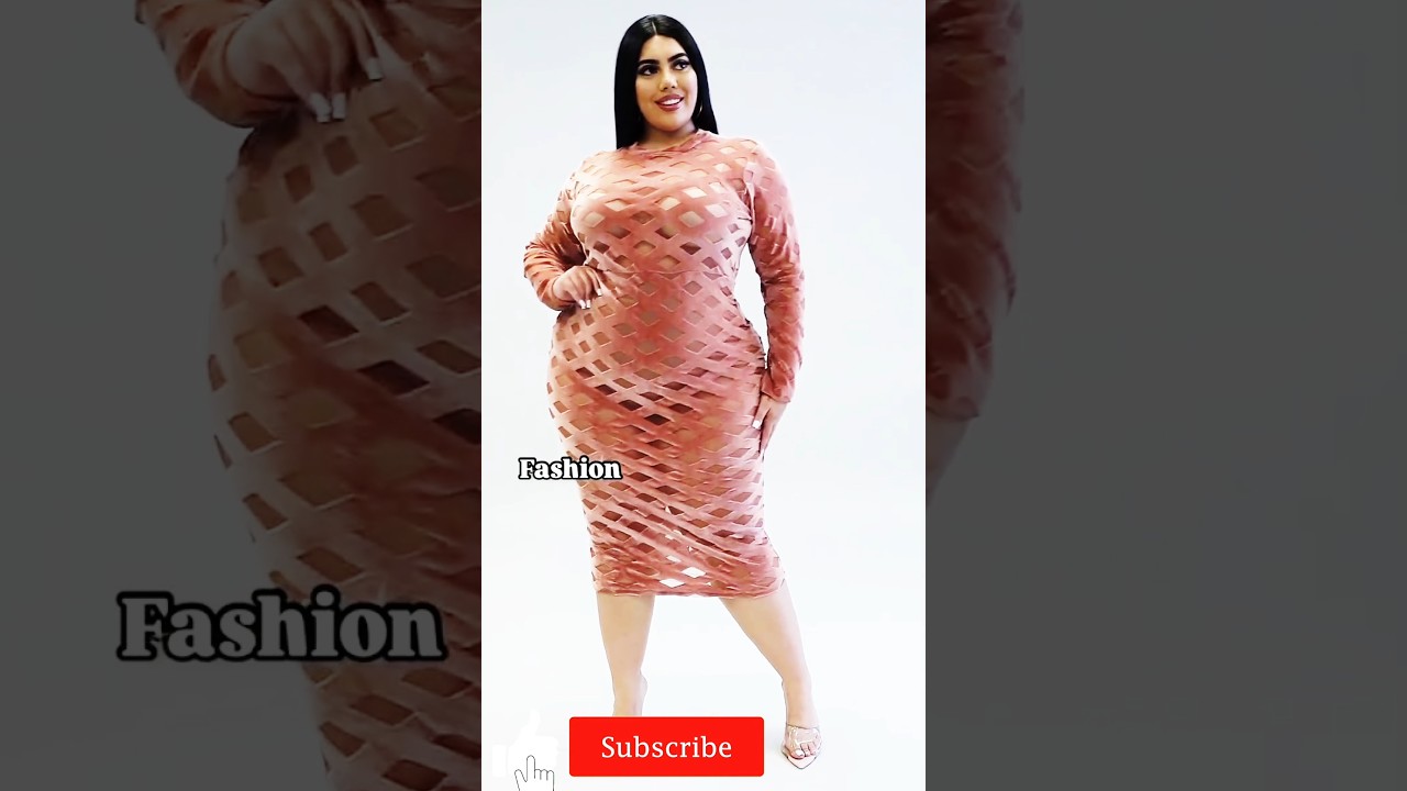 plus size women Fashion beauty || Plus size models lifestyle curvy womanin classy doll top dress